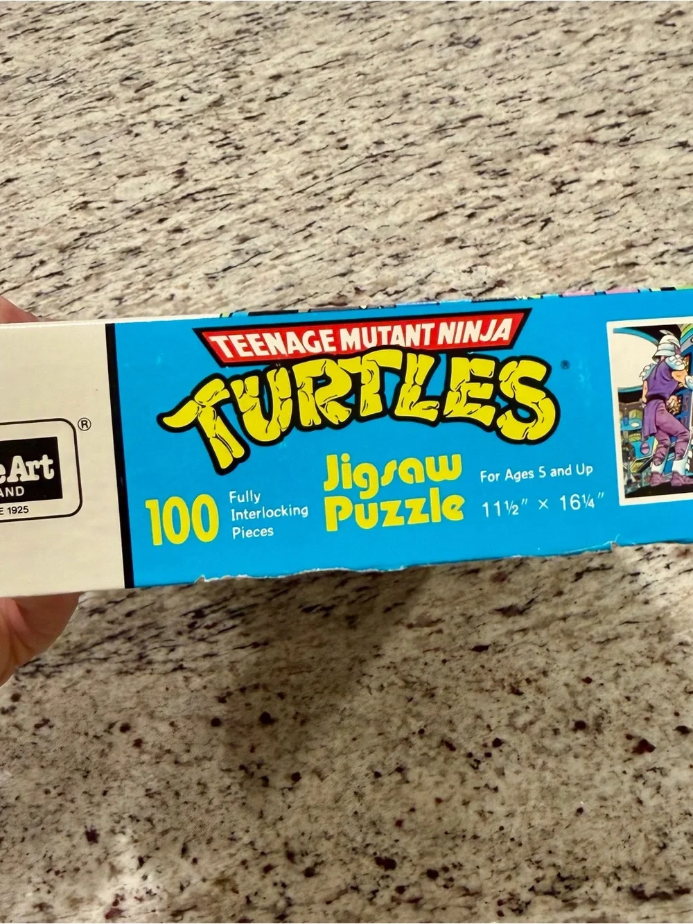 Vintage 1987 TMNT Shredder Krang 100 PCs Puzzle Technodrome Rose Art NEW
